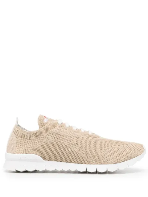 Kiton low-top sneakers med strikket overdel