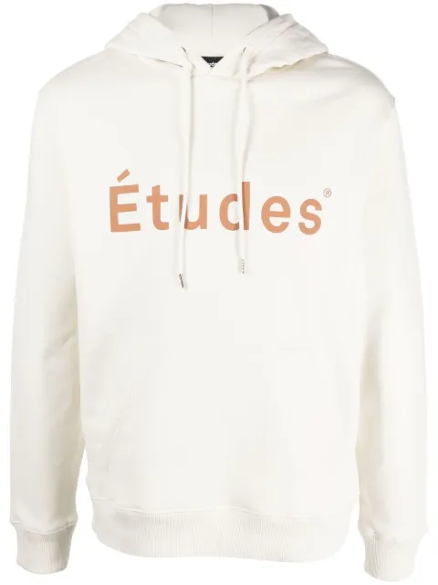 Études Studio logo-print organic-cotton hoodie