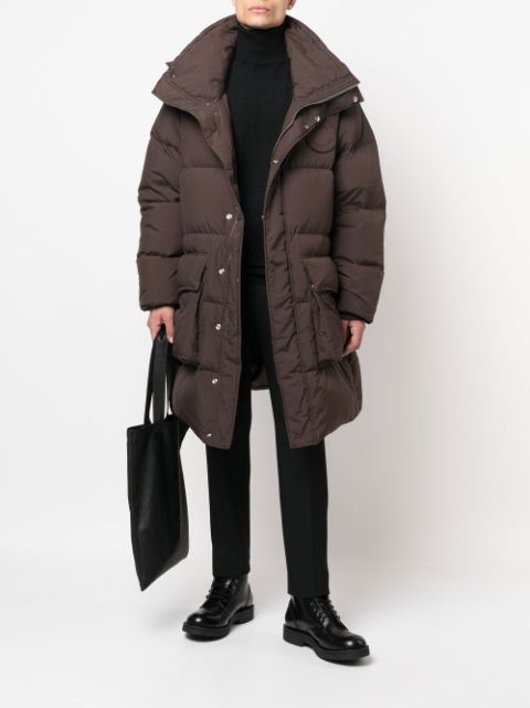 detachable-hood puffer coat