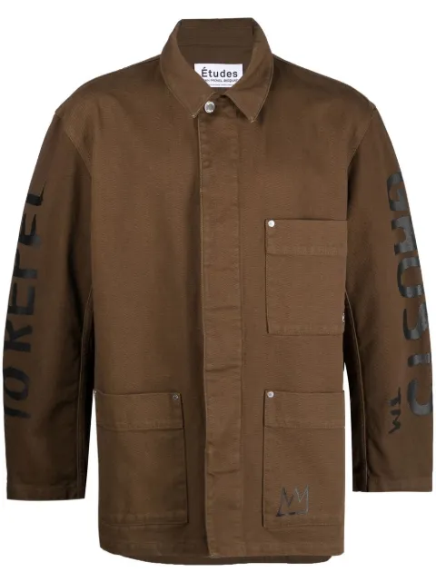 Études Studio graphic-print denim jacket