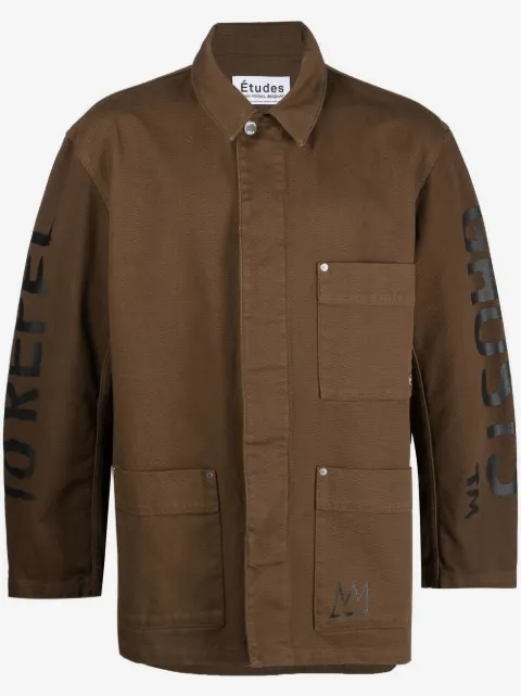 Études Studio graphic-print denim jacket