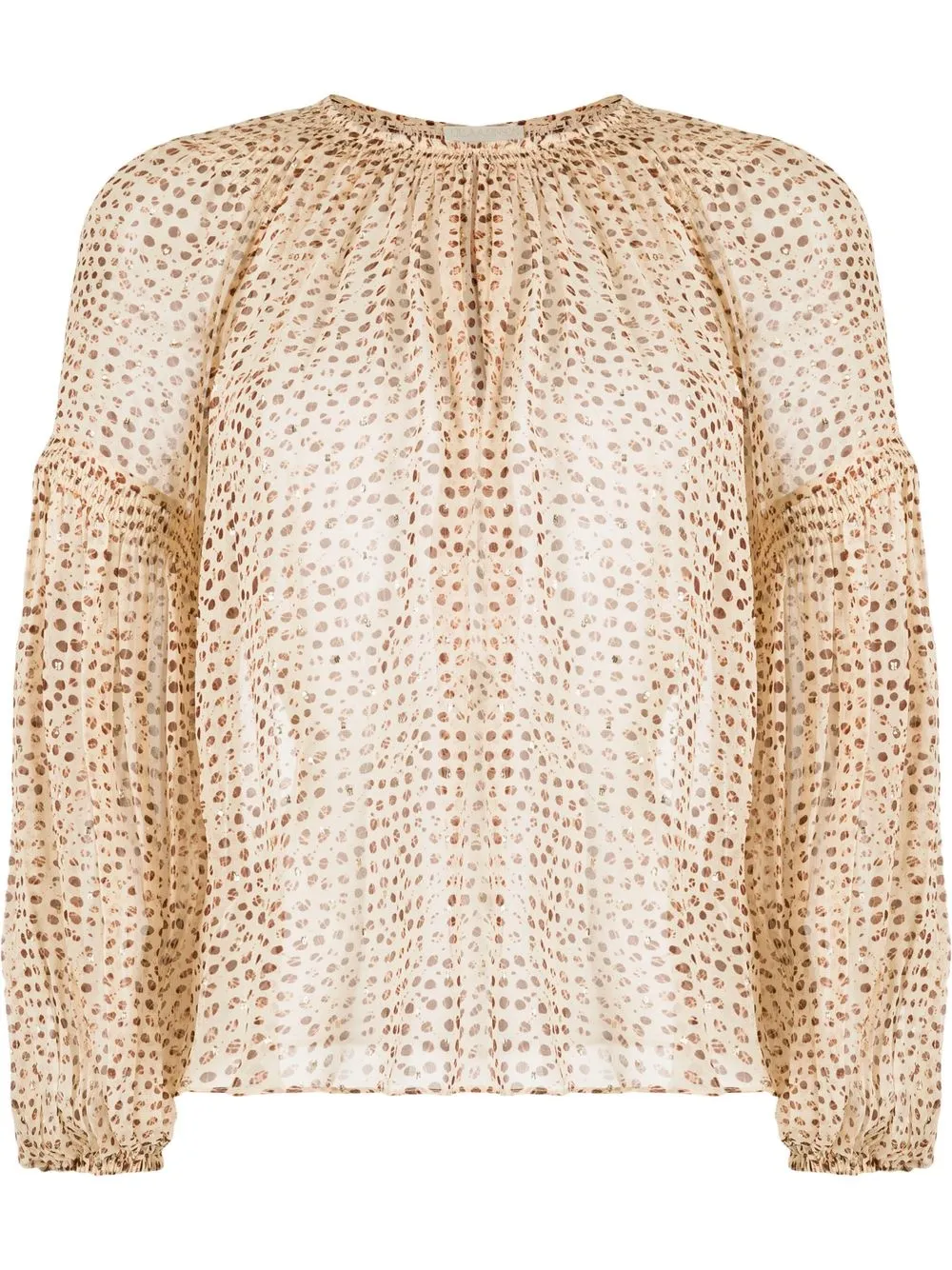 

Ulla Johnson patterned round-neck blouse - Neutrals