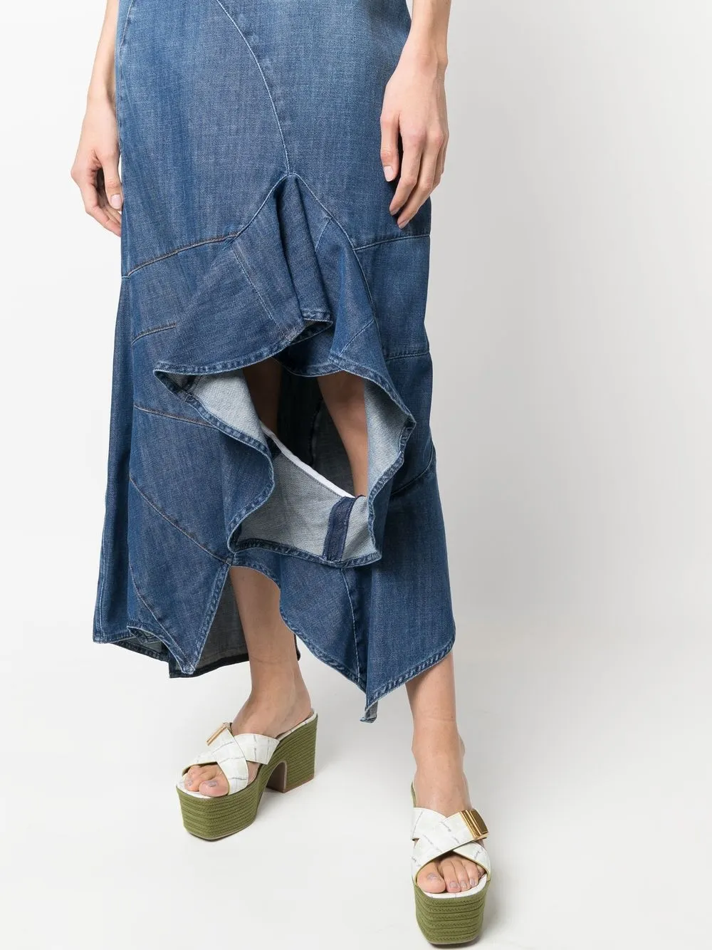 LOEWE Asymmetrische jurk Blauw
