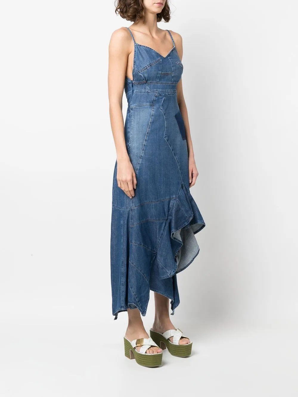 LOEWE Asymmetrische jurk Blauw