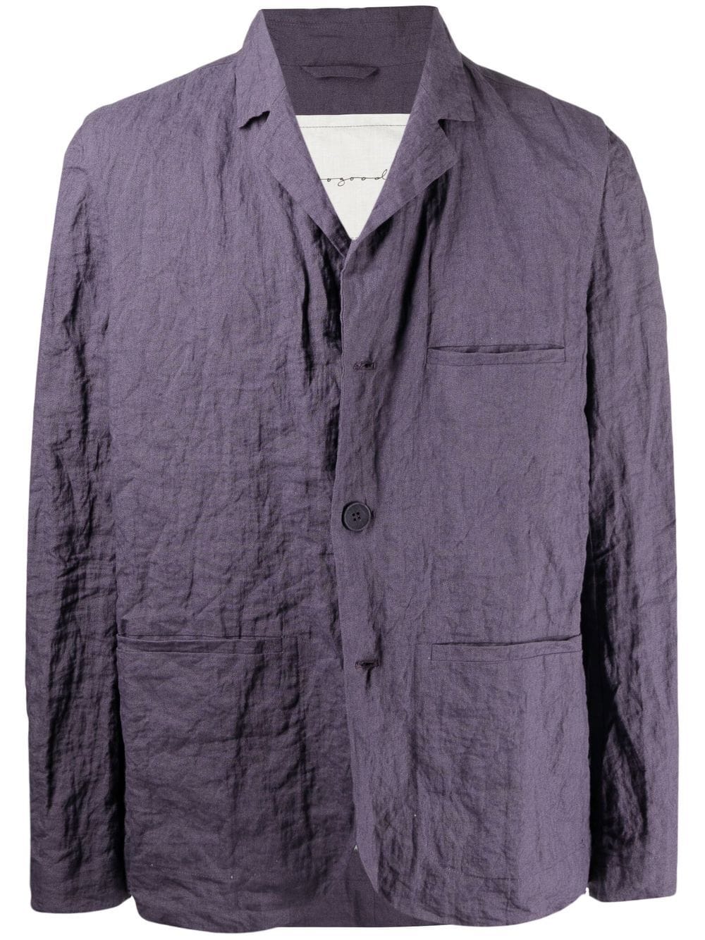 Shop Toogood Botanist Crinkled Blazer In Violett