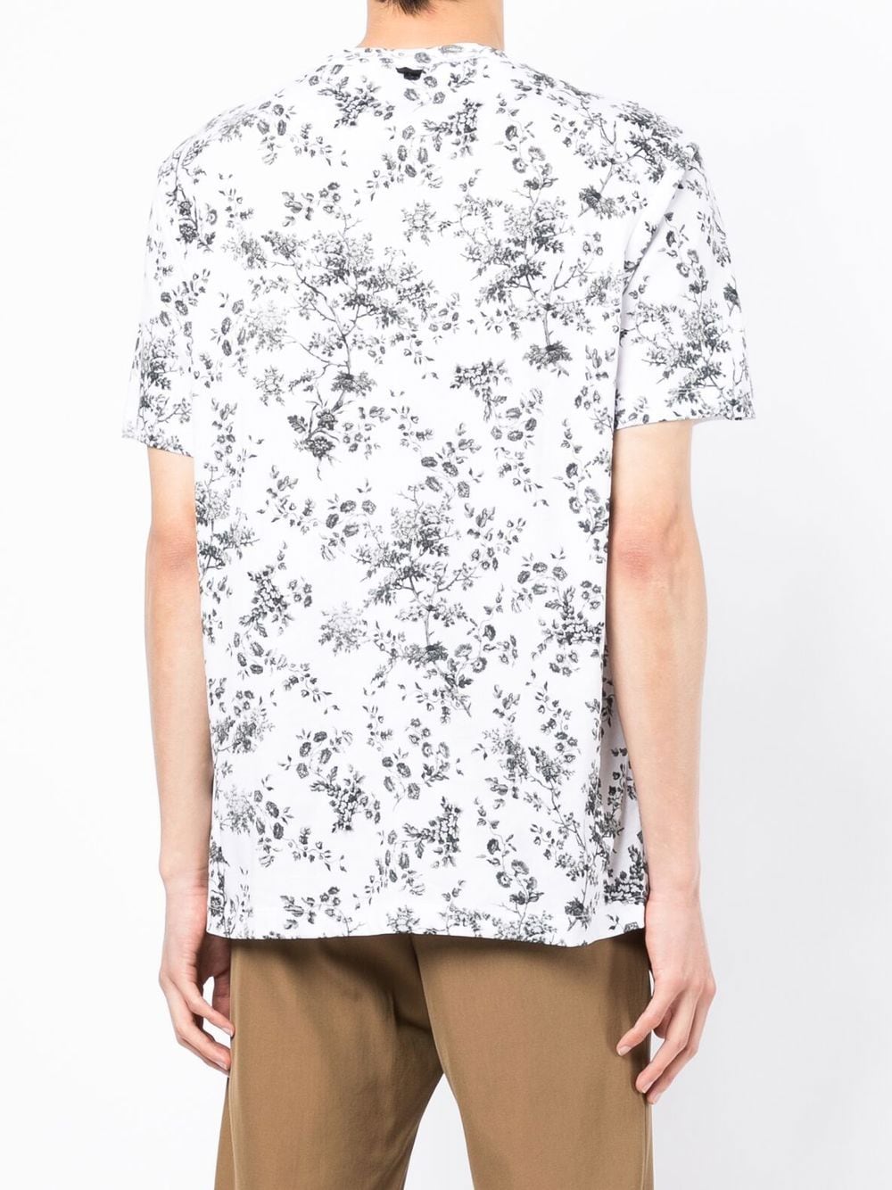 Shop Erdem Peter Floral-print T-shirt In Weiss