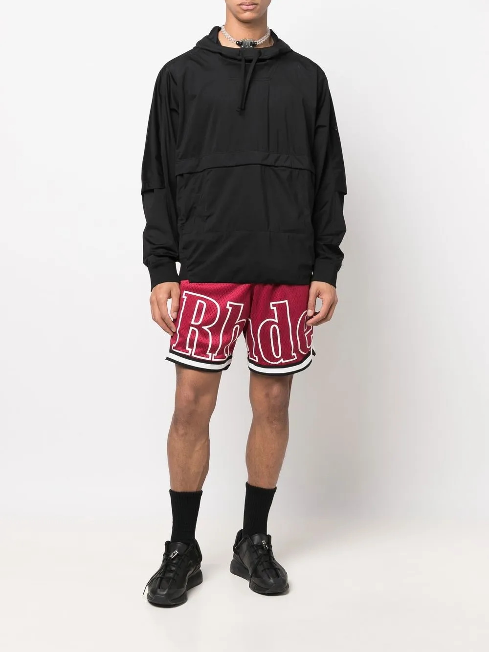 RHUDE logo-print drawstring shorts | Track & Running Shorts | Image 2
