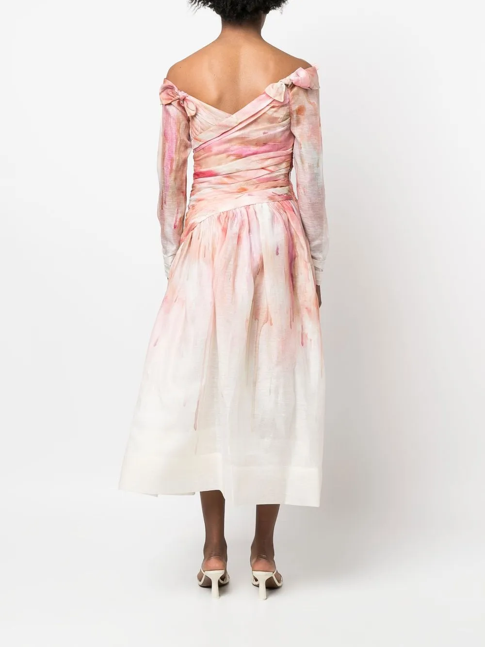 zimmermann dancer tie neck midi