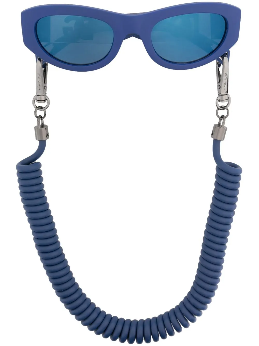 

Dolce & Gabbana Eyewear lentes de sol con placa del logo - Azul