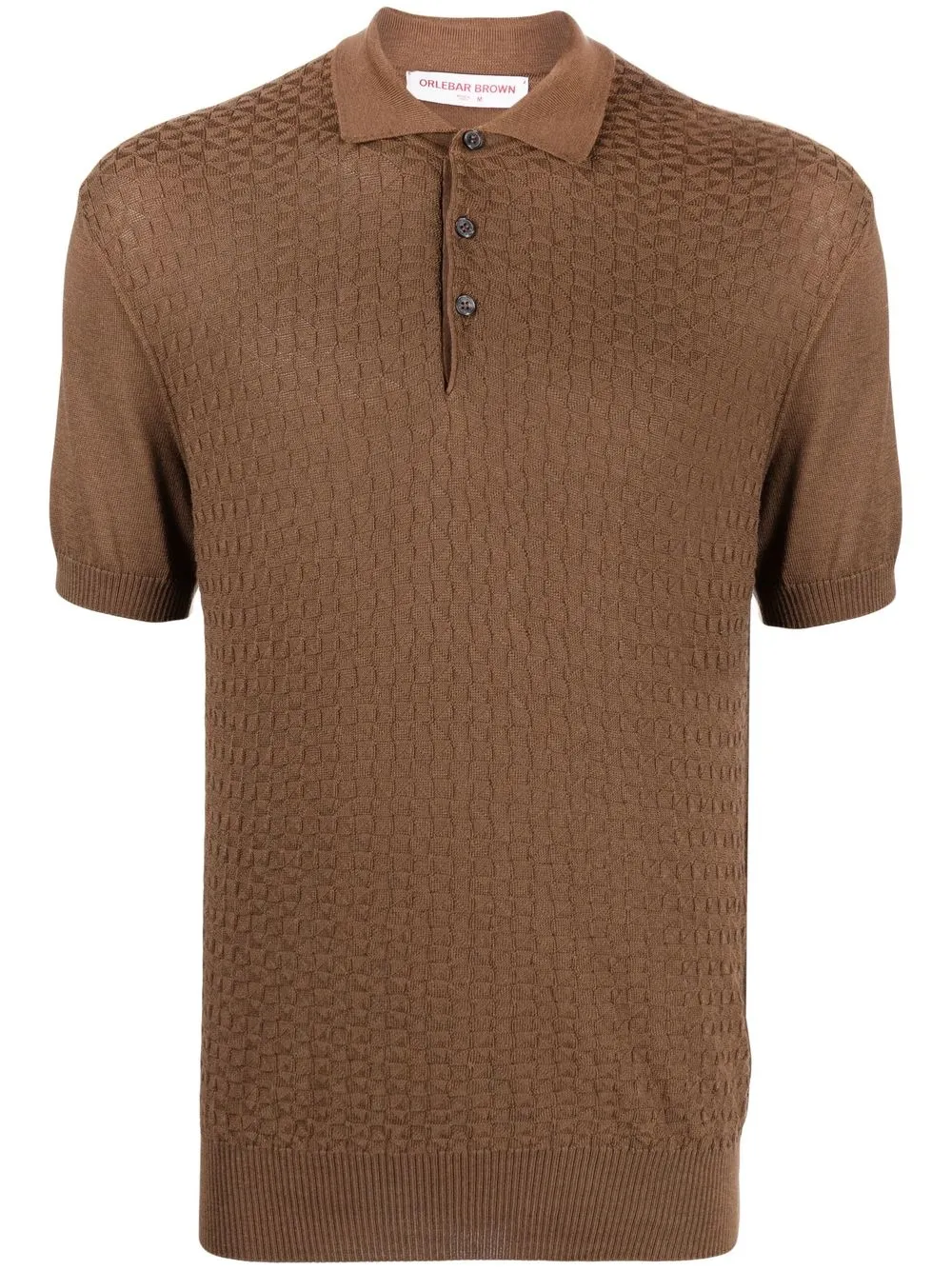 Orlebar Brown Burnham Textured Knitted Polo Shirt - Farfetch