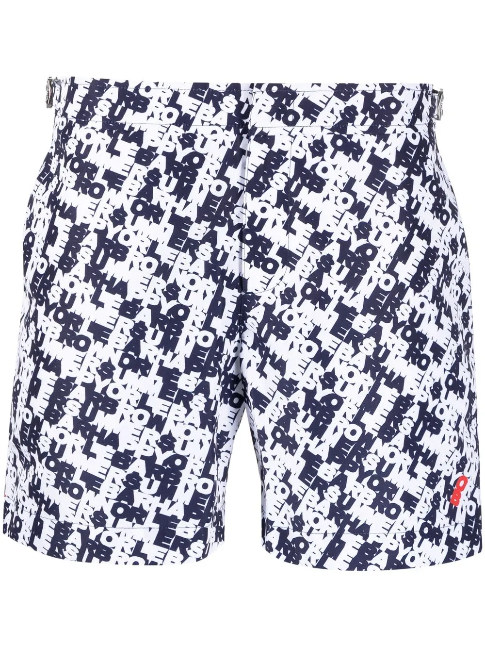 

Orlebar Brown shorts de playa con logo estampado - Azul