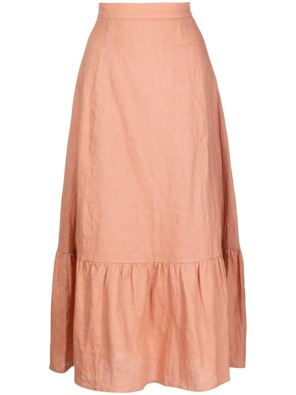 

We Are Kindred Lucia ruffled midi-skirt - Pink