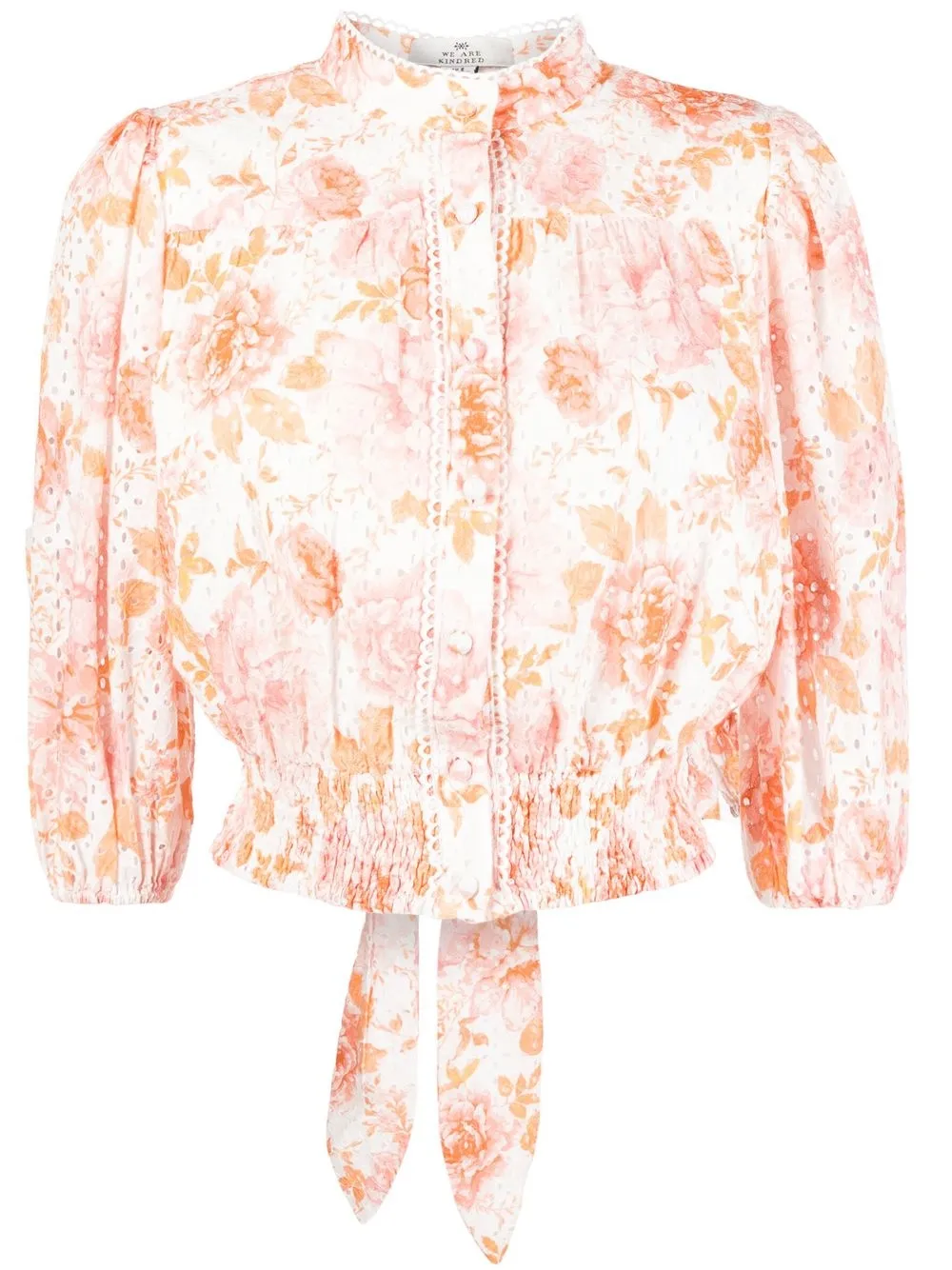 

We Are Kindred Mia floral-print button-up blouse - White