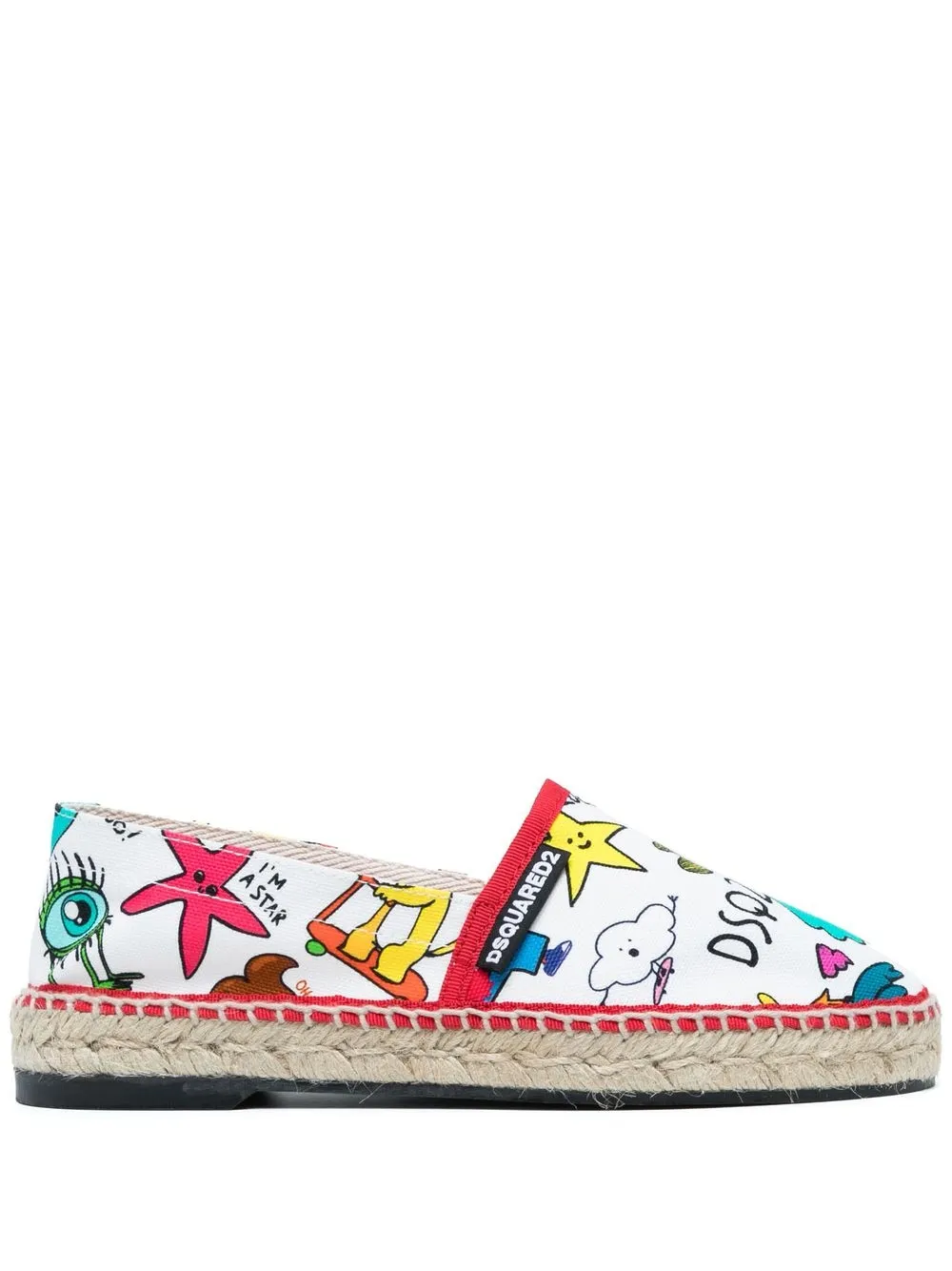 

Dsquared2 alpargatas con dibujo estampado - Multicolor