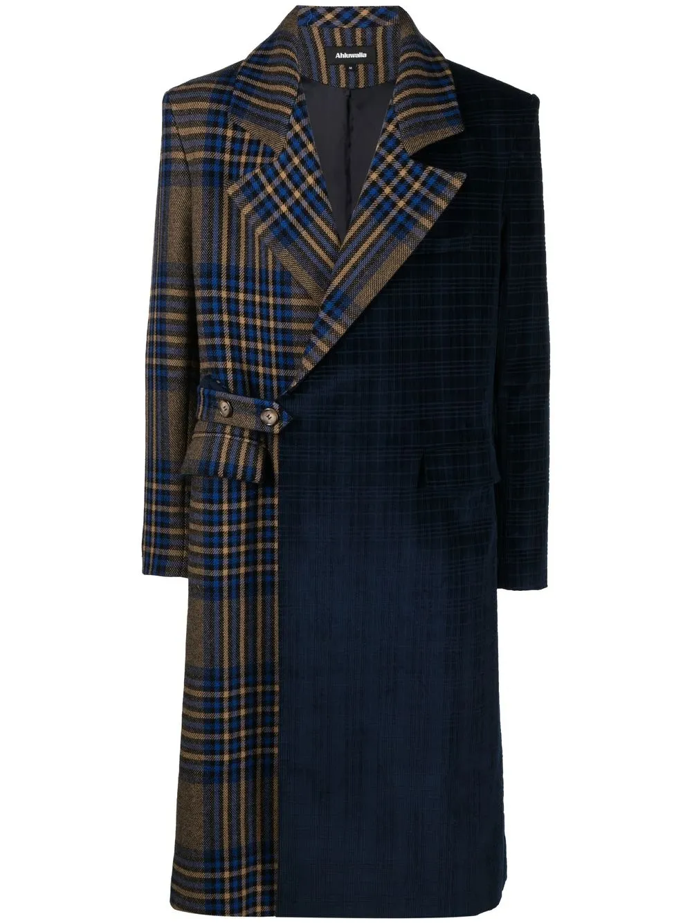 

Ahluwalia two-tone check coat - Blue