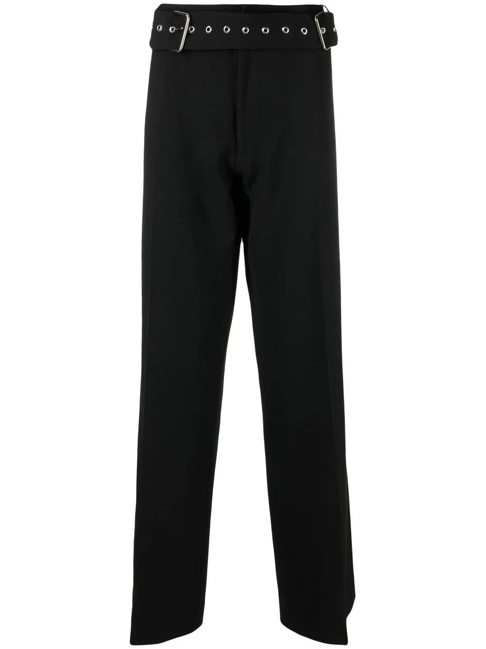 

Maximilian Davis pantalones con detalle de cinturón - Negro