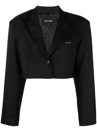 cropped formal jacket