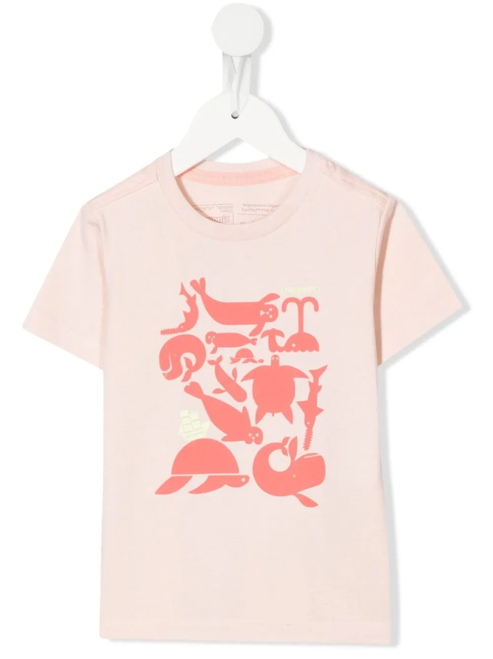 

Patagonia Kids playera con estampado gráfico - Rosado