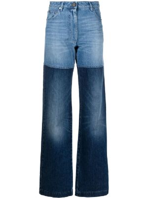 Donna Jeans da Jeans Peter Do Jeans a gamba larga bicolorePeter Do in Denim di colore Blu 