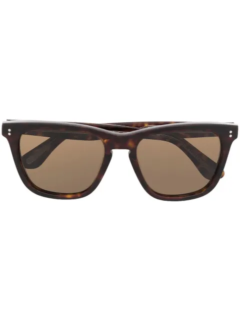 Oliver Peoples Lynes square-frame tortoiseshell sunglasses