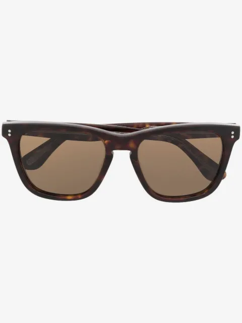 Oliver Peoples Lynes square-frame tortoiseshell sunglasses