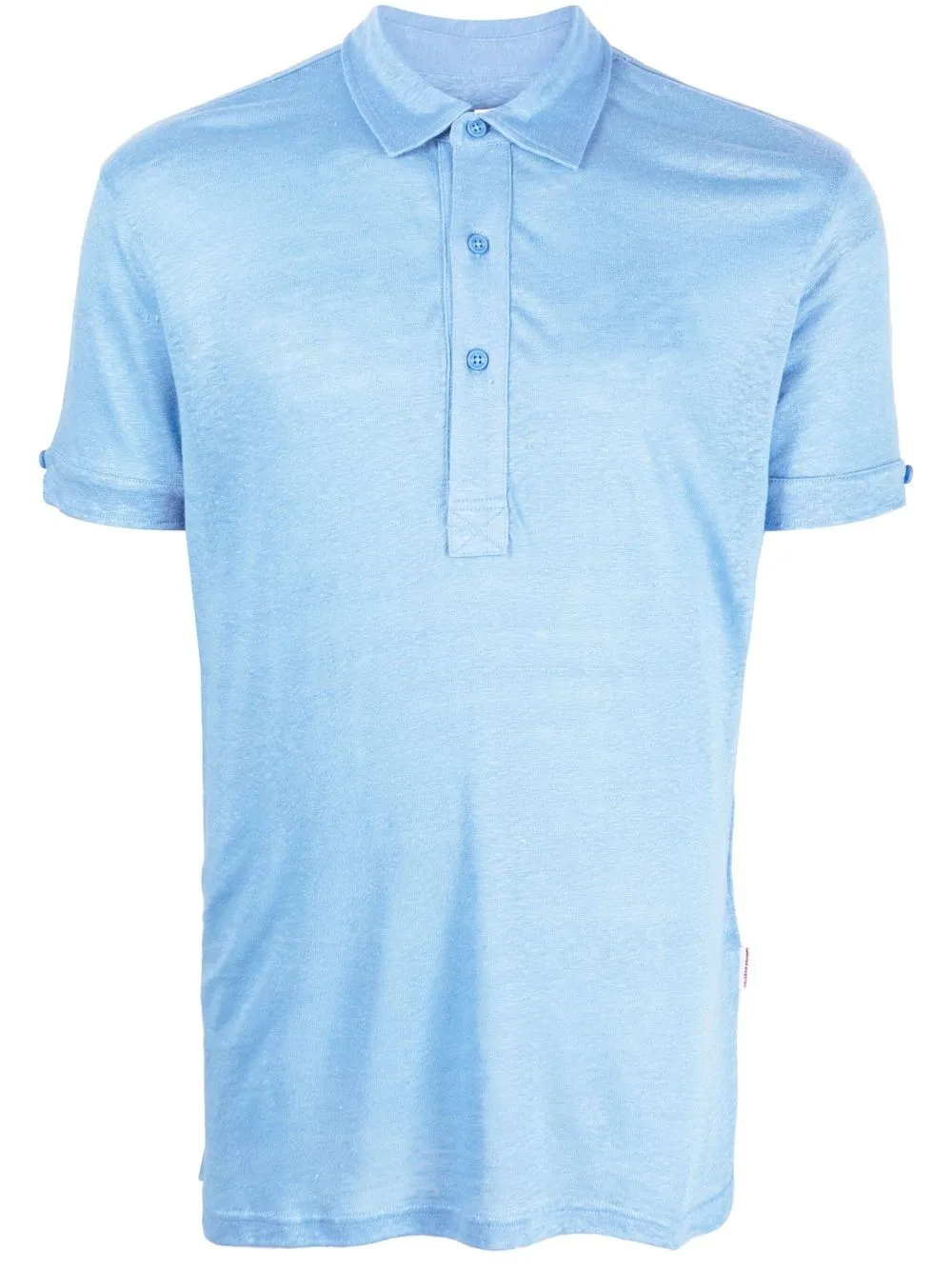 

Orlebar Brown playera tipo polo Sebastien con botones - Azul