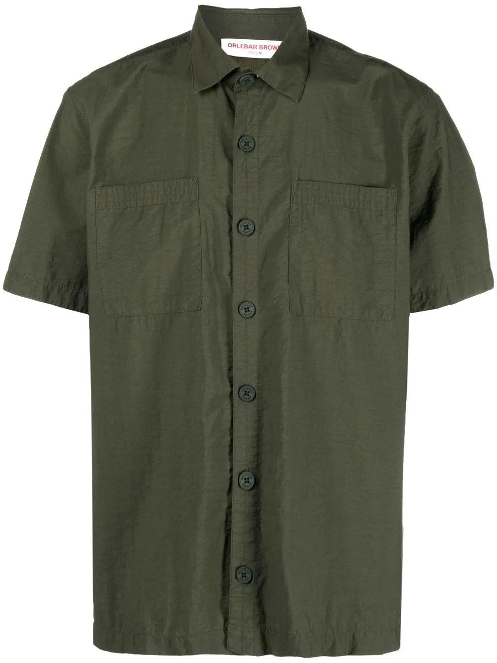 

Orlebar Brown camisa manga corta con botones - Verde