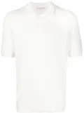 Orlebar Brown piqué-weave design polo shirt - White