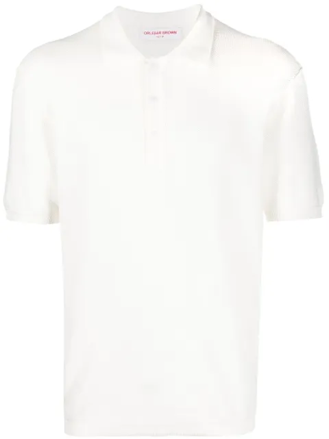 Orlebar Brown polo en tissage piqué