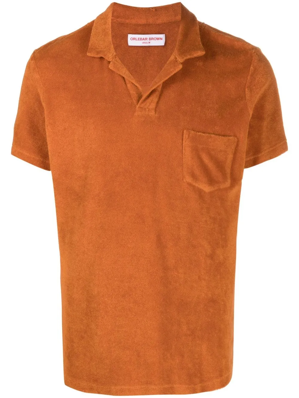 

Orlebar Brown playera tipo polo manga corta - Naranja