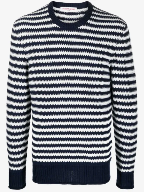 Orlebar Brown Ned stripe-print knit jumper