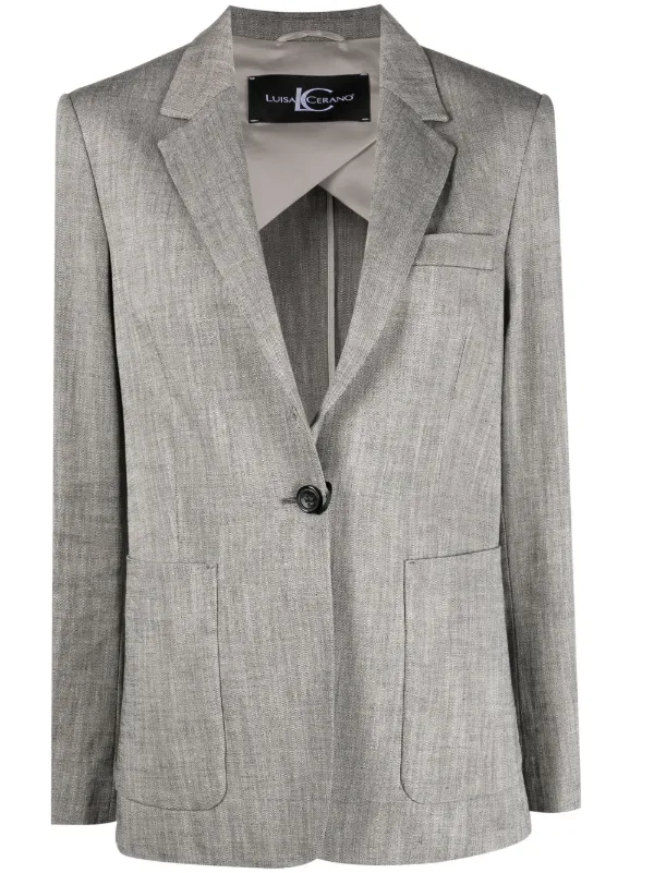 Luisa Cerano single-breasted Blazer - Farfetch