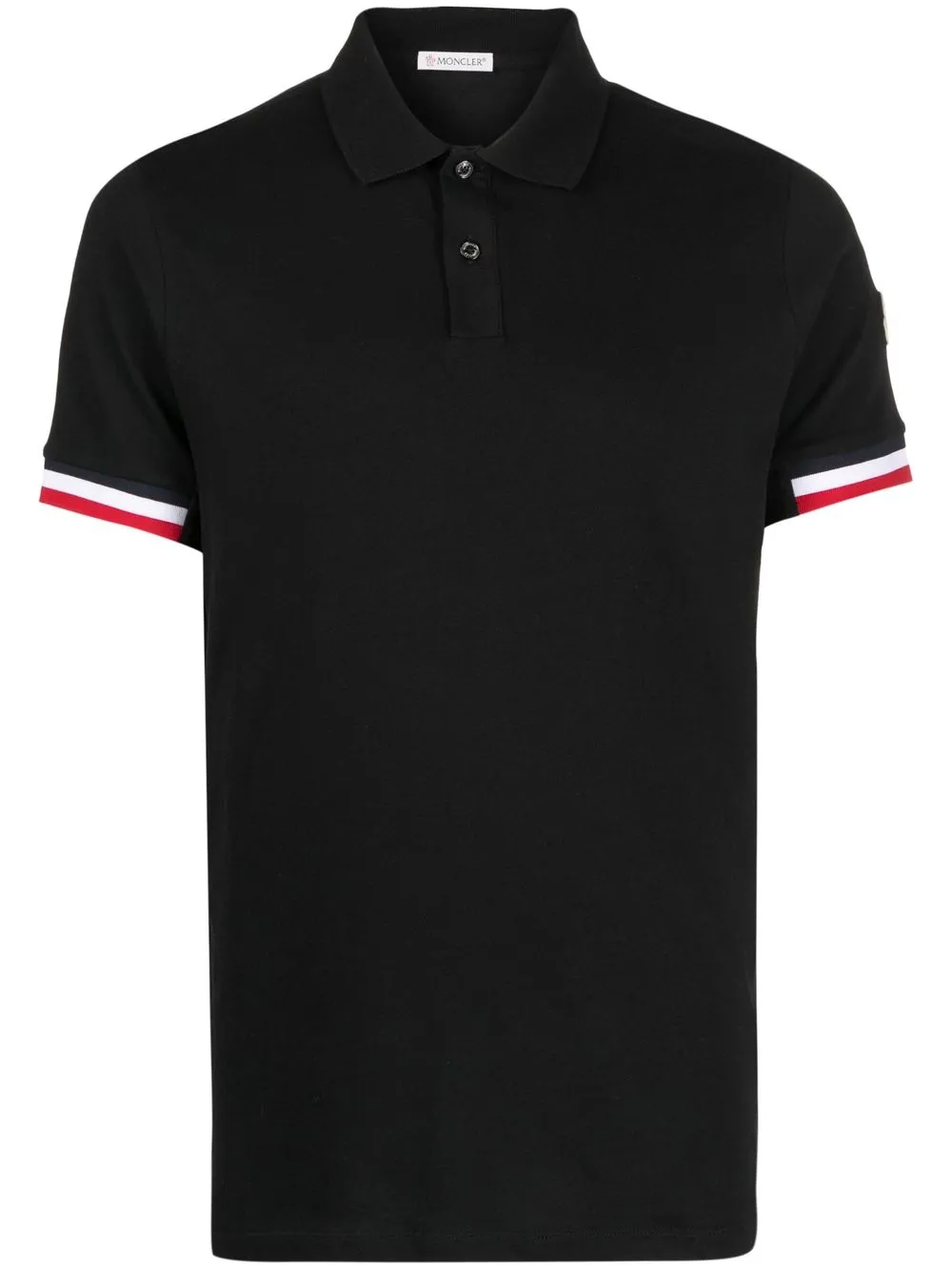

Moncler stripe-trim detail polo shirt - Black