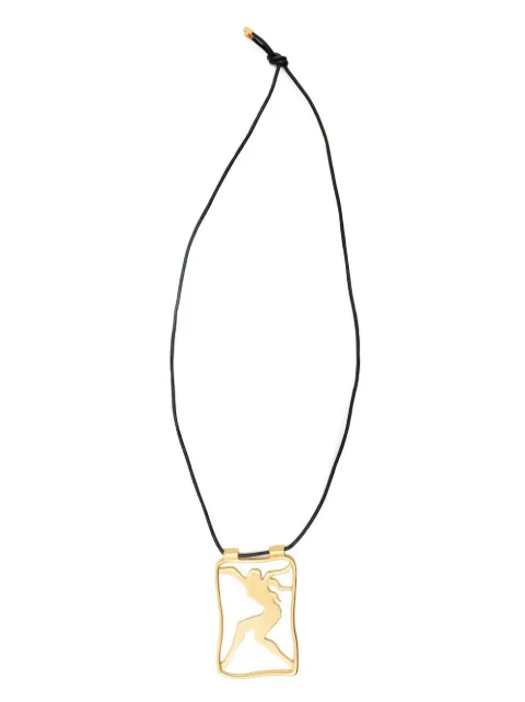 Givenchy Pre-Owned 1990s figure plaque necklace