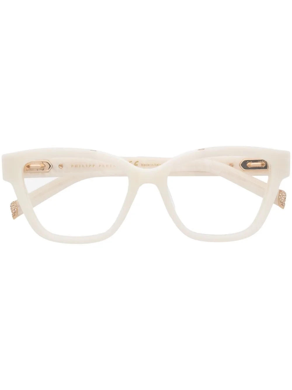 

Philipp Plein Eyewear lentes con armazón cat eye - Blanco