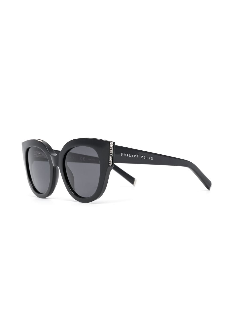 Shop Philipp Plein Eyewear Cat-eye Frame Sunglasses In Black