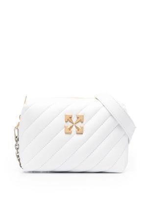 off white quilted bag