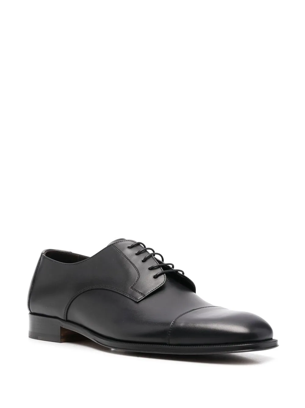 Canali leather Derby shoes Black