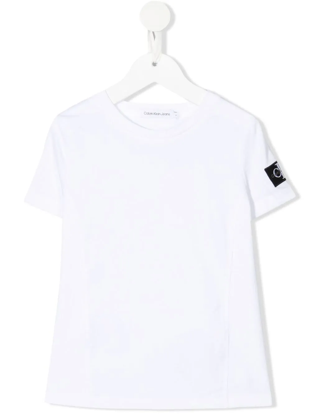 

Calvin Klein Kids playera con parche del logo - Blanco