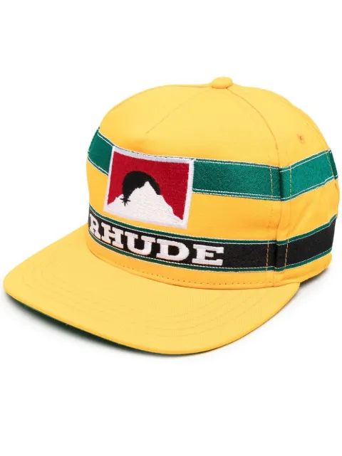 RHUDE logo-patch baseball cap