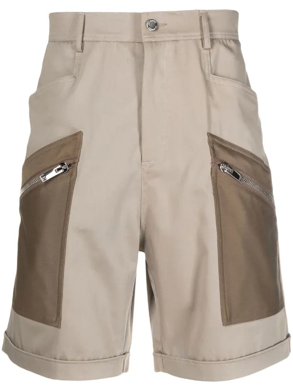 Les Hommes Flared Cargo Shorts - Farfetch