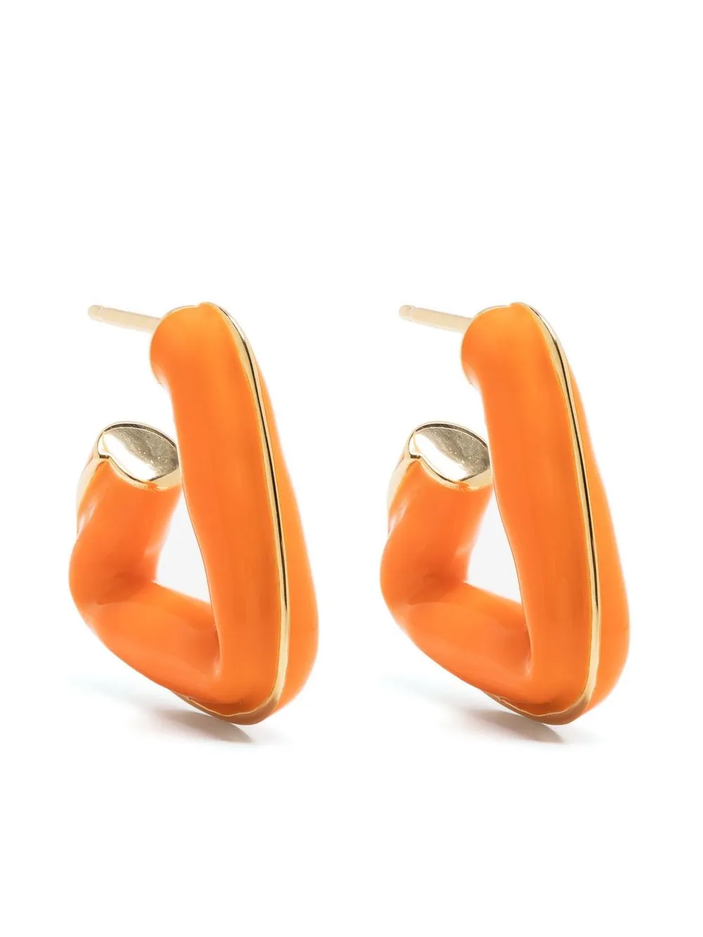 triangle hoop earrings