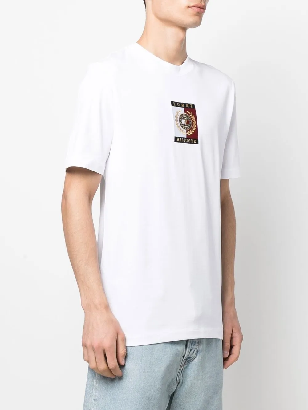 Tommy Hilfiger logopatch Cotton Tshirt Farfetch