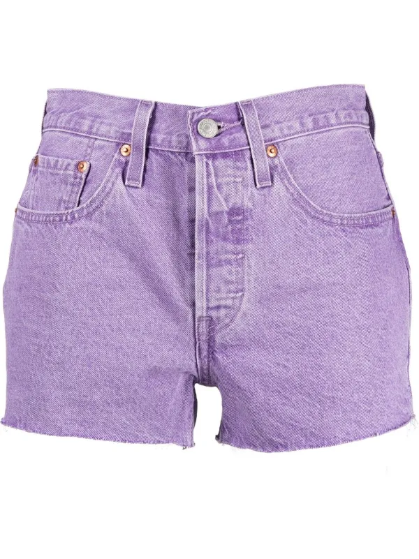 Levi's raw-hem Denim Shorts - Farfetch