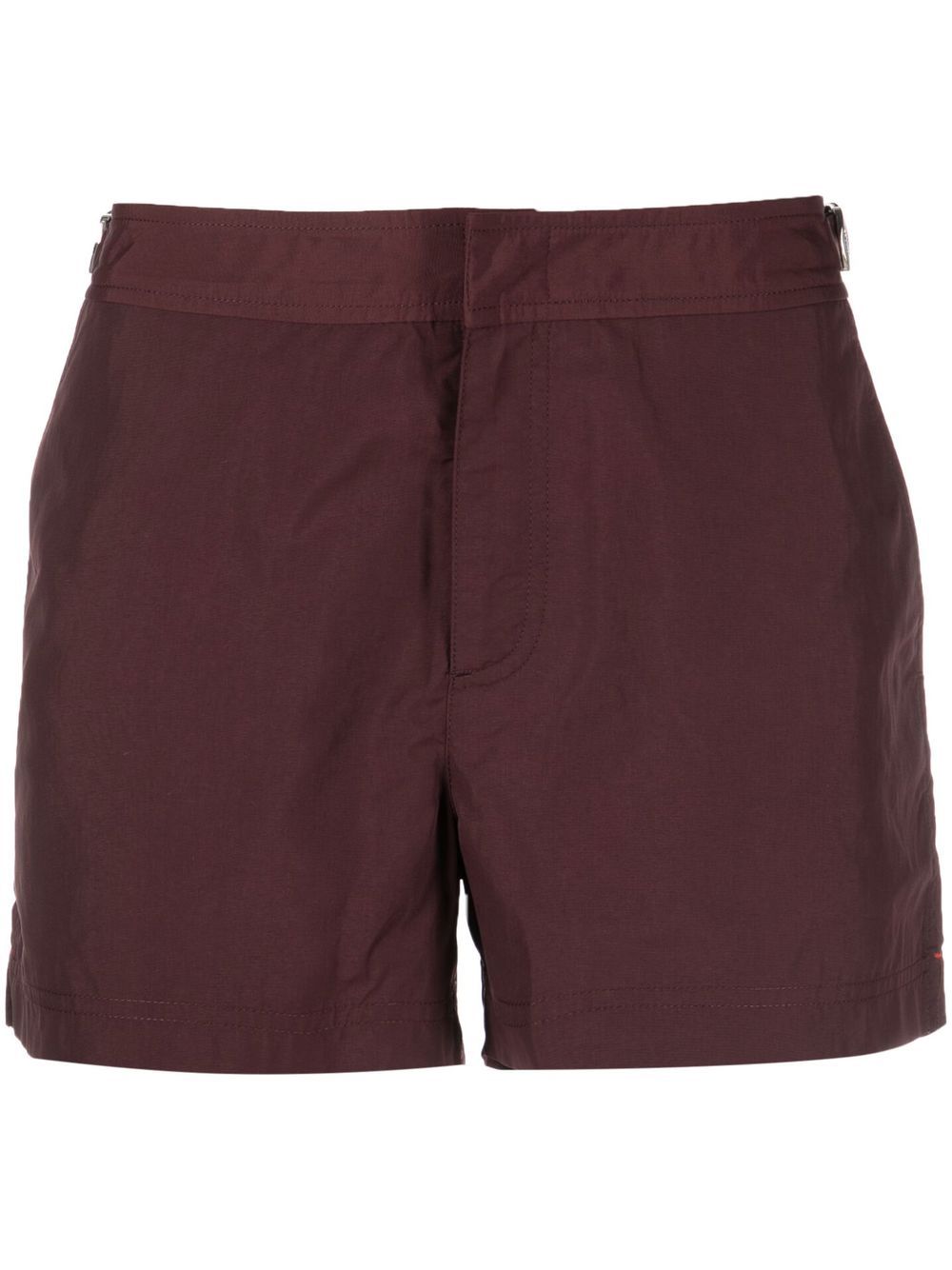 Orlebar Brown Bulldog concealed-front fastening swim shorts - Red