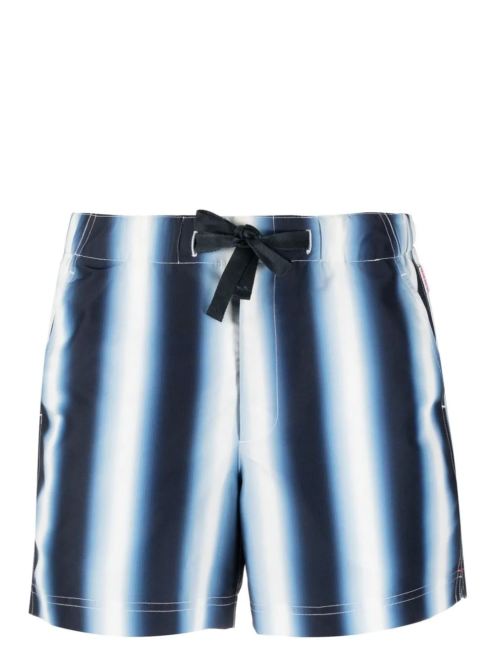 

Orlebar Brown shorts de playa con motivo de rayas verticales - Azul