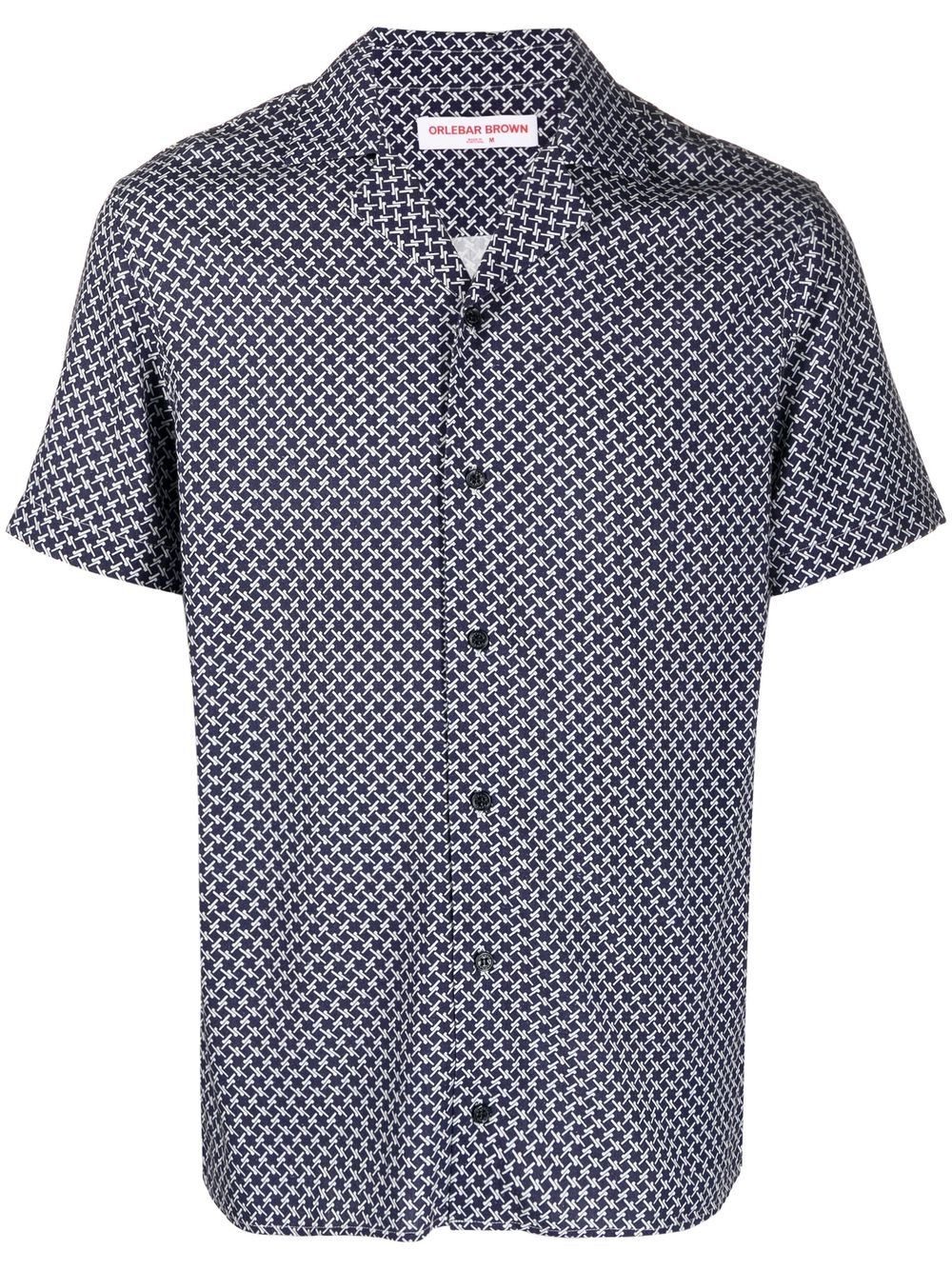 

Orlebar Brown camisa con estampado gráfico - Azul