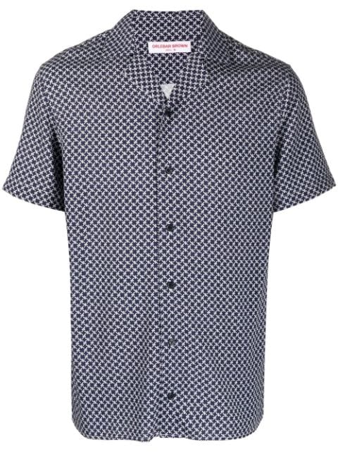 Orlebar Brown chemise à imprimé graphique intégral