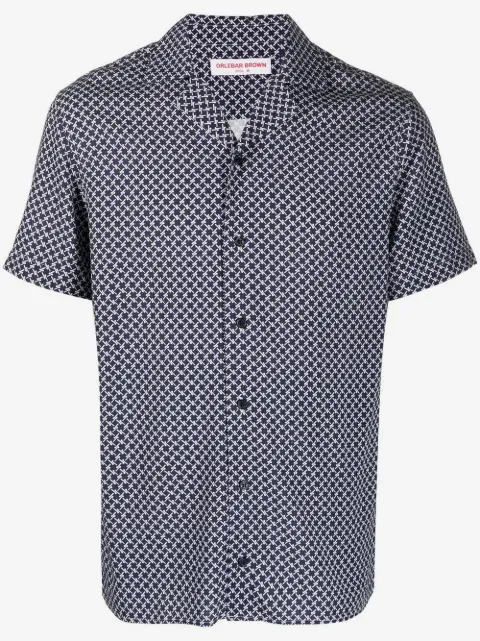 Orlebar Brown all-over graphic-print shirt