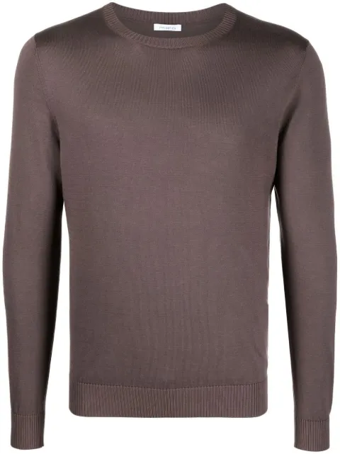 Malo fine-knit cotton jumper 